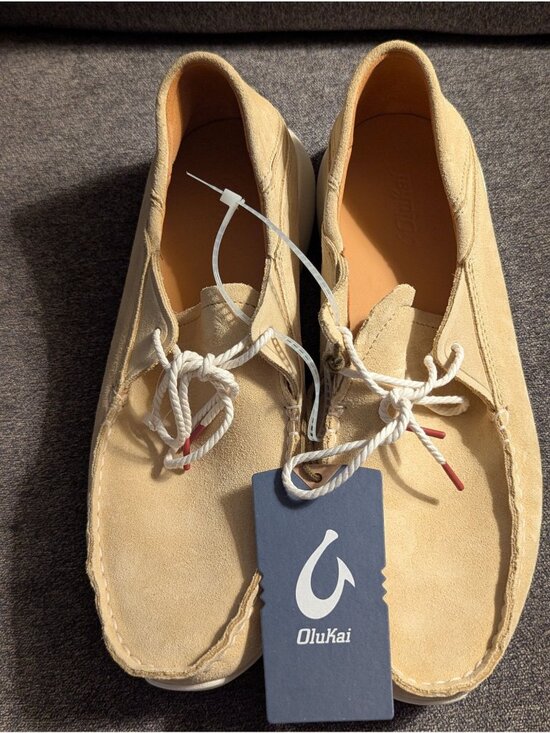 Olukai KaA Driver M Golden Sand Premium Suede Mens Loafers Size 10 main image 7
